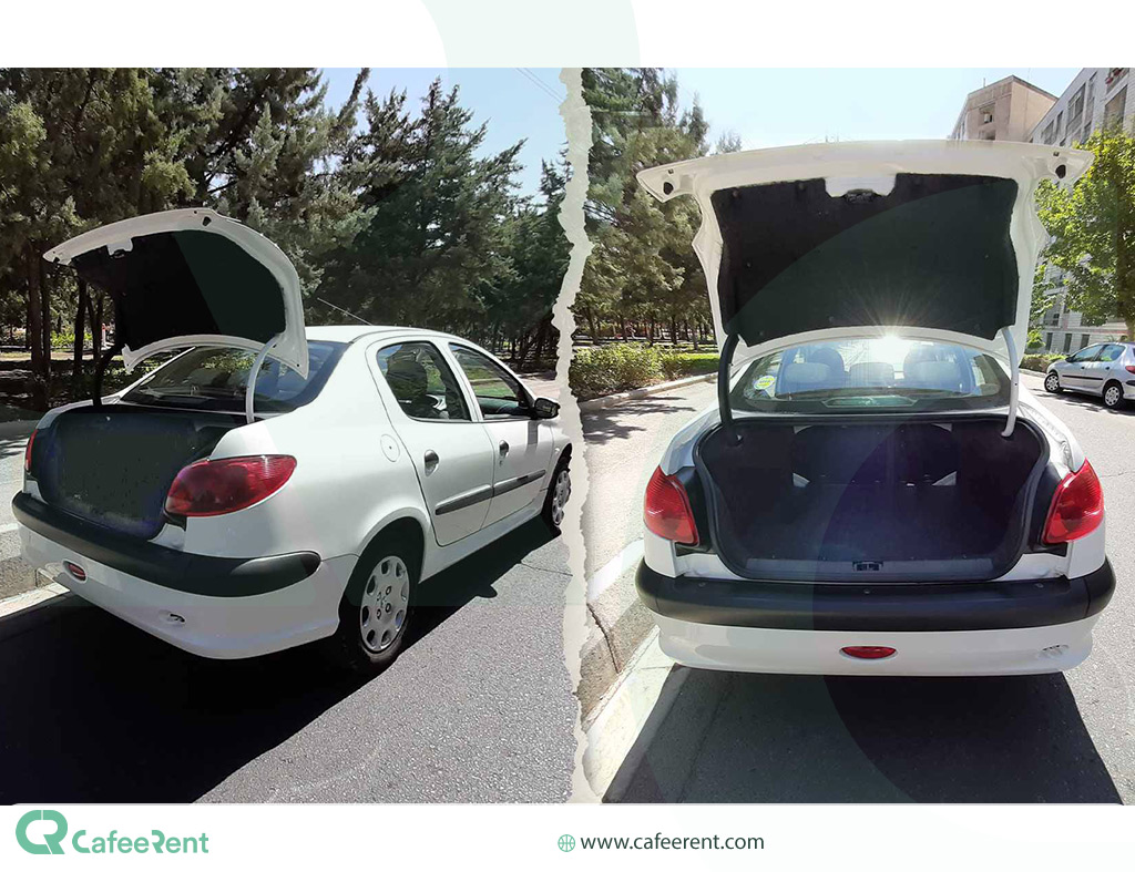 نمای صندوق پژو 206 اس دی